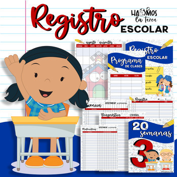 Preview of Registro Escolar Tercer grado