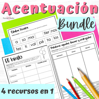 Preview of Reglas de acentuación y división de sílabas - Bundle - Spanish Accents Worksheet