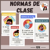 Reglas de la clase | Class Rules Posters in Spanish