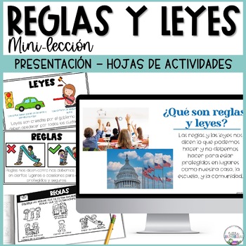 Preview of Reglas y Leyes Actividades | Rules & Laws Spanish