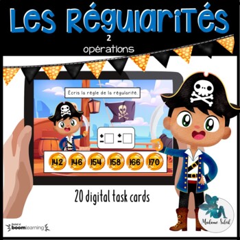 Preview of Règle de régularité numérique Boom Cards French distance learning
