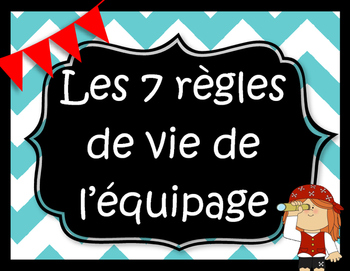 Regles De Vie Pirate By La Classe De Mme Frederique Tpt