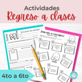 Regreso a clases - Back to school Activities in Spanish