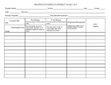 Regression/Recoupment Data Sheet