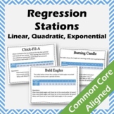 Quadratic and Exponential Regression Stations