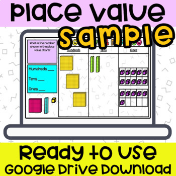 Preview of Regroup and Replace Place Value Google Classroom Slides Distance Learning Sample