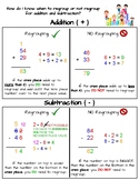 Regrouping Strategies Resource Sheet