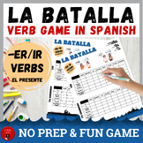 Regular -ER & -IR Verb Activity | Spanish "Batalla" Game |