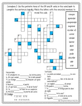 Preterite Tense Regular and Irregular Verbs Spanish Escape Room