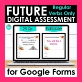 Regular Future Tense Verbs Google Forms Assessment | Editable