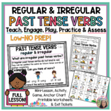 Regular & Irregular PAST TENSE VERBS Lesson | Worksheets |