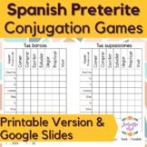 Spanish Regular & Irregular Preterite Conjugation Practice Game