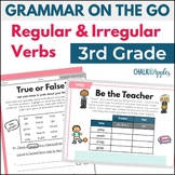 Regular & Irregular Verbs 3rd Grade Grammar Activities & C