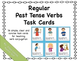 Regular Past Tense Verb Task Cards