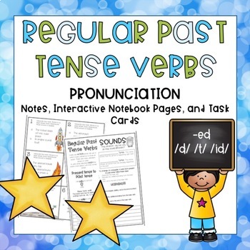 Regular Past Tense Verbs by The Storybook Teacher | TpT
