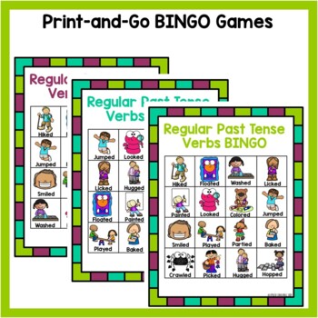 Play Present Tense Game with Bingo [Free Printable]