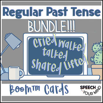 Preview of Regular Past Tense Verbs Boom Cards™ Bundle