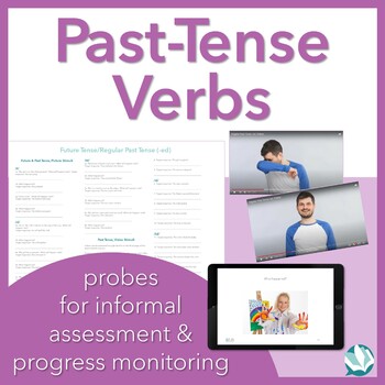 Preview of Regular Past-Tense Verbs, Grammar & Syntax Assessment for Speech Therapy