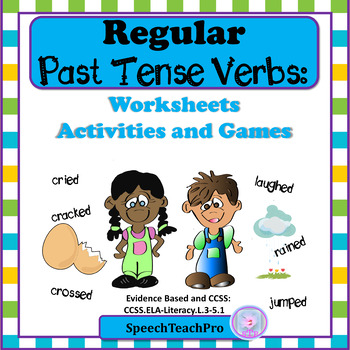 Preview of Regular Past Tense Verbs Speech Therapy