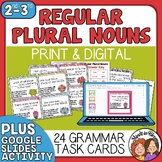 Regular Plural Nouns Task Cards - Engaging Short Answer Gr