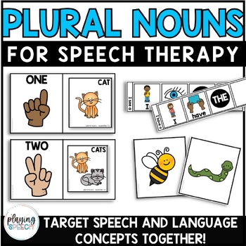 Preview of Regular Plural Nouns for Speech Therapy