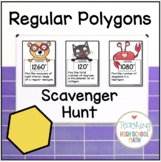 Geometry Regular Polygons Angles Scavenger Hunt Stations activity