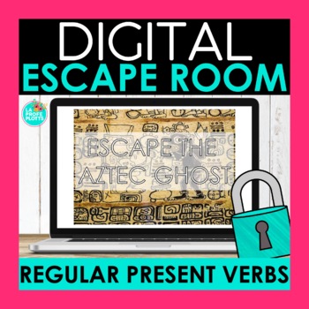 Preview of Regular Present Tense Verbs Digital Escape Room | Spanish Breakout Room