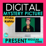 Regular Present Tense Verbs Digital Mystery Picture | Frid