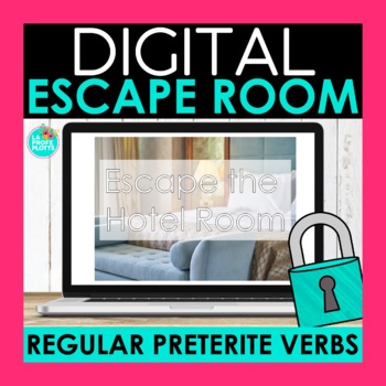 Preview of Regular Preterite Tense Verbs Digital Escape Room | Spanish Breakout Room