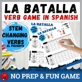 Stem-Changing Verb Activity | Spanish "Batalla" Game | No Prep