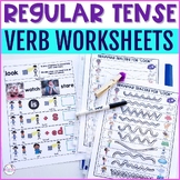 Regular Tense Grammar Tracer Worksheets- Distance Learning