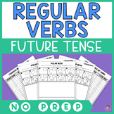 Regular Verbs | Future Tense | NO PREP Directed Drawing | 