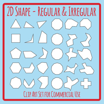 Regular and Irregular 2d Shapes - Geometry / Math Outlines / Templates ...