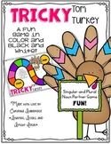 Regular and Irregular Plural Noun Game - Tricky Tom Turkey
