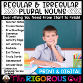 Regular and Irregular Plural Nouns Worksheets, Activities,