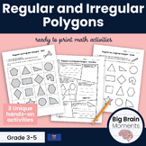 Regular and Irregular Polygons | Geometry Worksheets and M