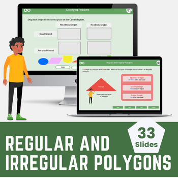 Preview of Regular and Irregular Polygons Interactive Digital Math Lesson