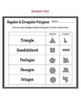 regular and irregular polygons worksheet