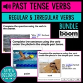 Regular and irregular past tense verbs Boom cards online a