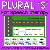 Plural s activities for speech therapy