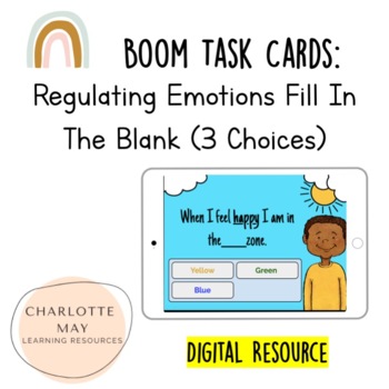 Preview of Regulating Emotions (3 Choices): Boom Task Cards