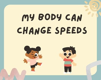 Preview of Regulation Social Story - Changing Body Speeds