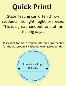 Preview of Regulation Strategies for Testing