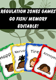 Regulation Zones Game- Go Fish/ Memory Game (EDITABLE!)