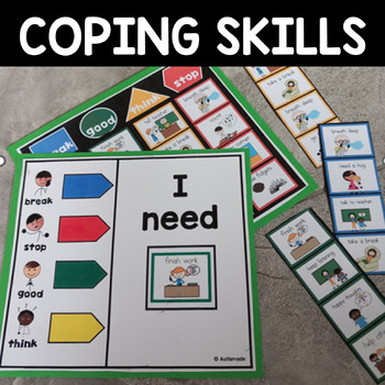 Preview of Self-Regulation Coping Skills Book for kids