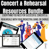 Rehearsal and Concert Bundle for Orchestra, Band, or Chorus