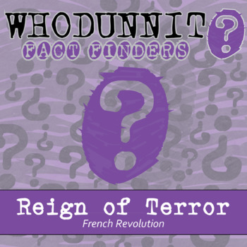 Preview of Reign of Terror - French Revolution Whodunnit Activity -Printable & Digital Game