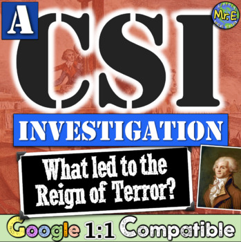 Preview of Reign of Terror in the French Revolution CSI Inquiry Activity 