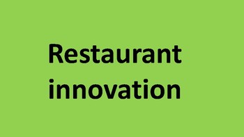 Preview of Restaurant innovation