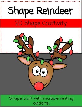 Preview of Reindeer Shape/ELA Activities!